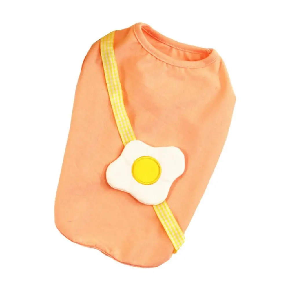 

Pet Vest Fashionable Solid Color Egg Pet Clothing Stylish Lovely Pet T-shirt