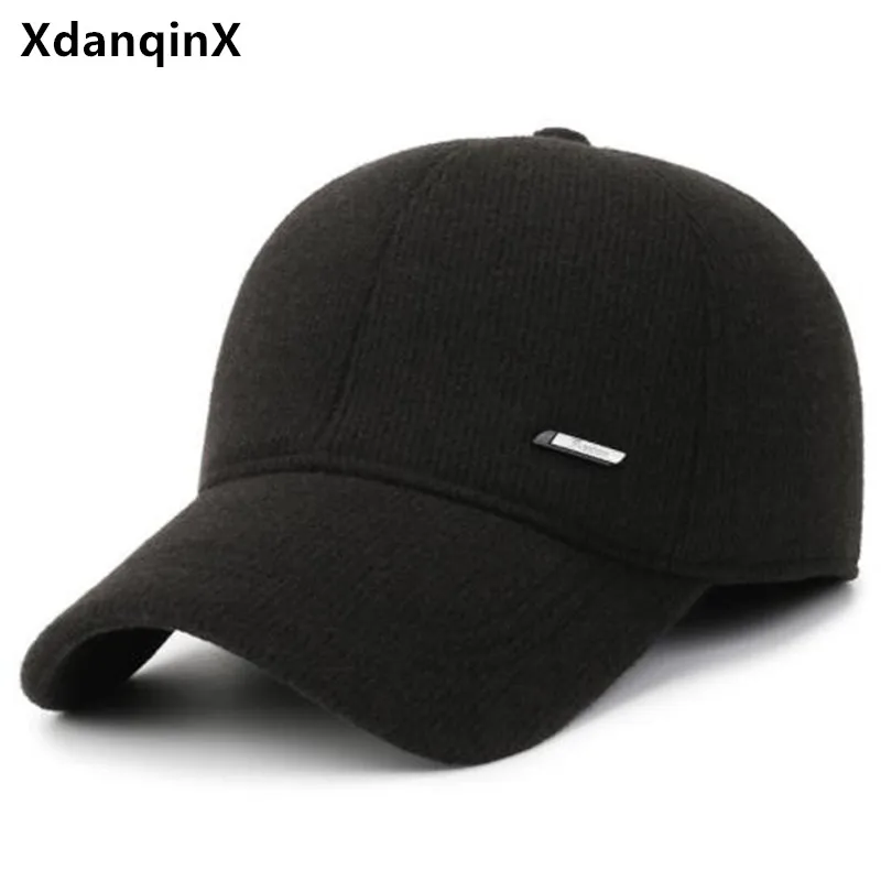 

2022 New Winter Warm Caps For Men Thicken Cold Proof Baseball Cap Earmuffs Hat Men's Cycling Sports Cap Snapback Cap Trucker Hat