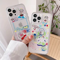 disney toy story animation clear phone case for iphone 11 12 13 mini pro xs max 8 7 6 6s plus x 5s se 2020 xr case