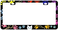 license plate frame car tag frame adorable cat lovers colorful license plate holder fashion license plate frame