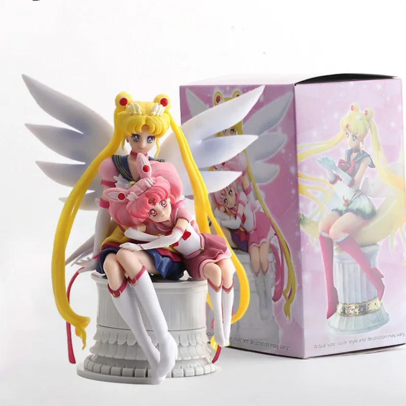

14cm Sailor Moon Figure Tsukinousagi Figure Anime Action Figurine Model PVC Doll Girl Toy Collectible Children Christmas Gift