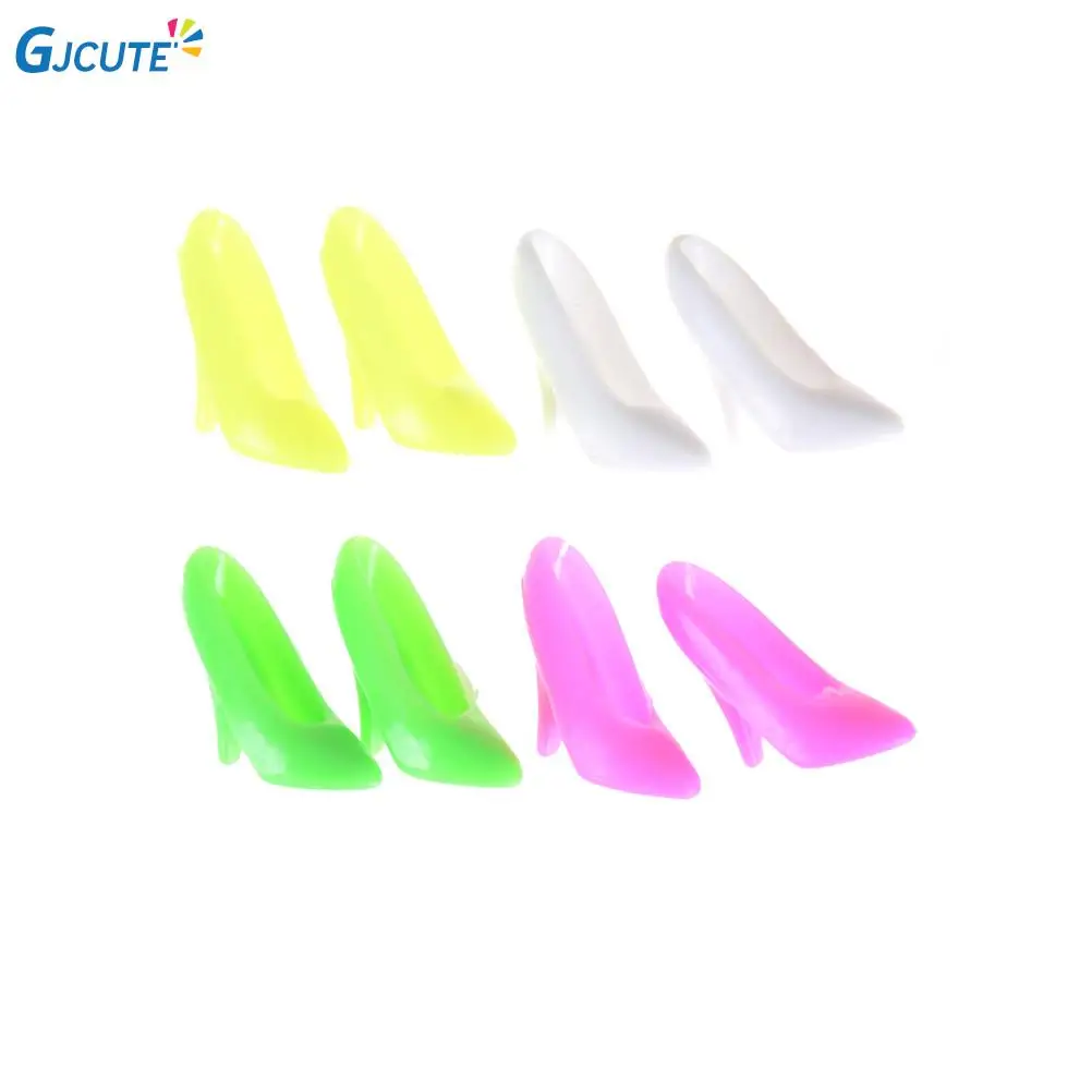 

10Pair/lot Mixed-Styles Fashion Sandals Little Toy Assorted Shoes for Doll Accessories Original High-heel Shoes For Dolls