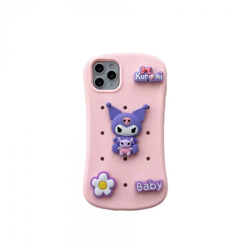 

Diy Sanrios Kawaii Kuromi Pochacco Phone Case Iphone 14 11 13 12 Pro Max Xr Xs Luxury Cartoon Anime Cover Soft Shockproof Y2K