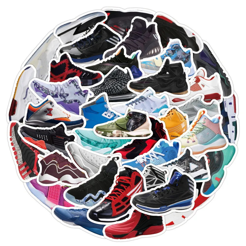 

10/50 шт., водонепроницаемые наклейки на баскетбольную обувь