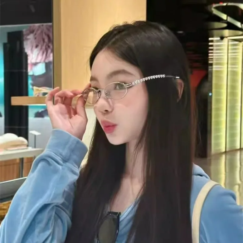 Очки с блокировкой голубого света овальные оправы для очков серебристые