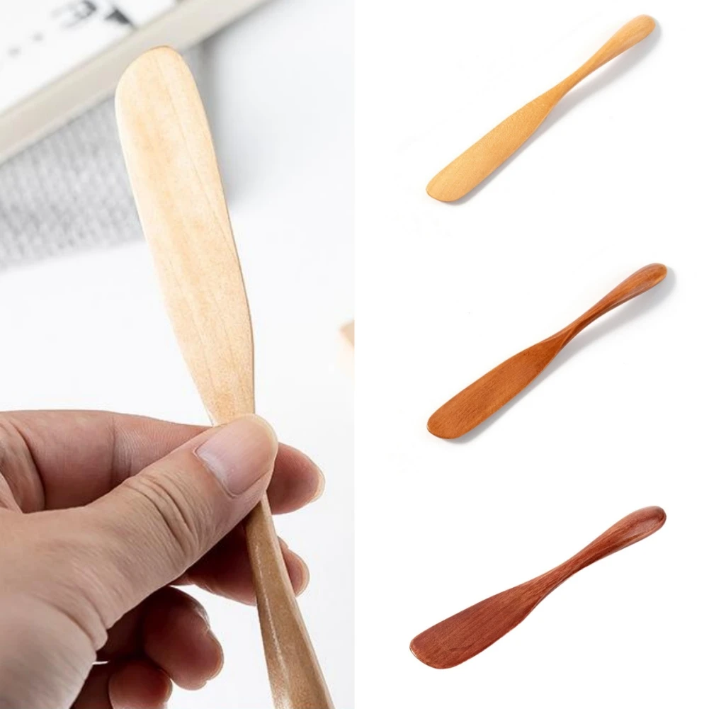 

Wooden Knife Mask Marmalade Butter Knife Dinner Knives Tabeware With Thick Handle High Quality Knife Style Kitchen Tool Supplies
