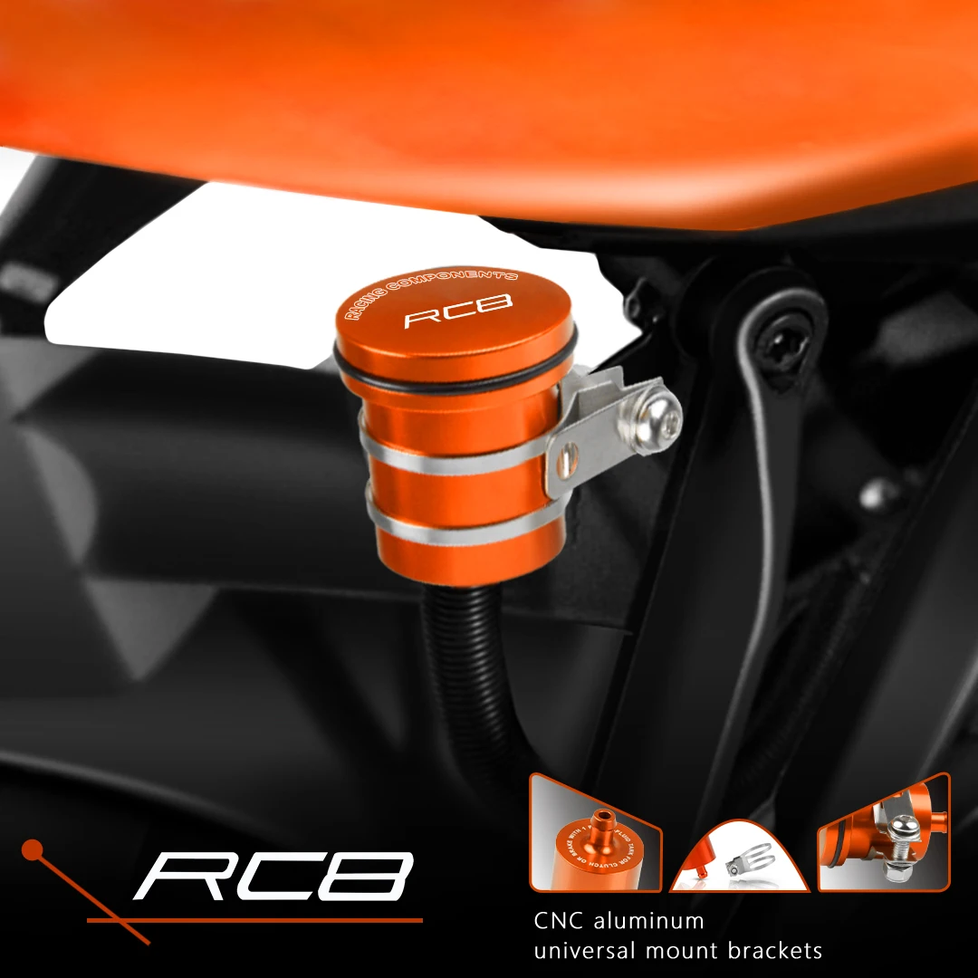 

Motorcycle Brake Fluid Reservoir Clutch Tank Oil Fluid Cup FOR RC8 RC8R 2008 2009 2010 2011 2012 2013 2014 2015 2016 2017