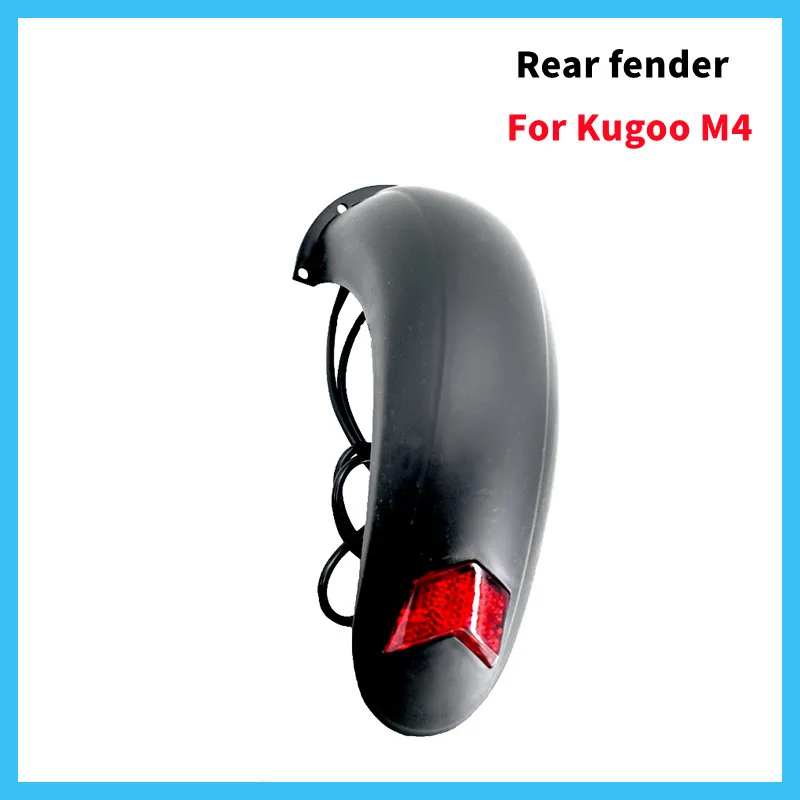 

10 Inch Electric Scooter Rear Mudguard Fender Guard Cover Taillight for Kugoo M4 E-scooter Scooter Accessories Skateboard Parts