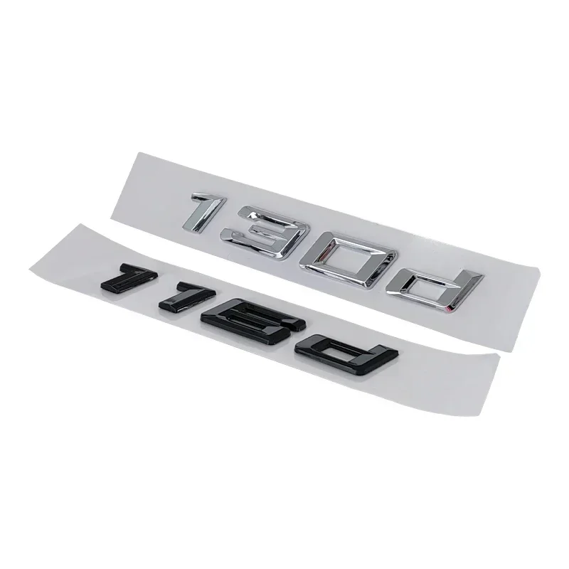 3d ABS хромированные черные Автомобильные буквы наклейка для BMW 116d 118d 120d 125d 130d 135d 218d