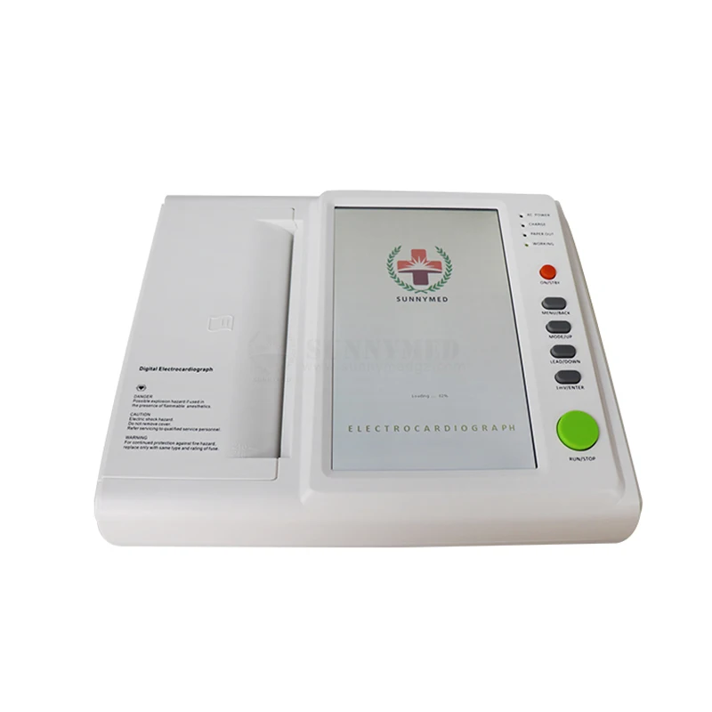 

Портативный ЭКГ-аппарат SY-H008, электрокардиограф для больниц, 12-канальный ЭКГ, цена