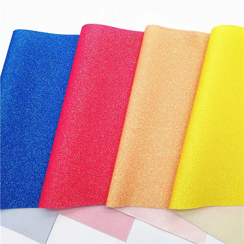 Неоновые тонкие блестящие кожаные тканевые листы с стрейчевой подложкой