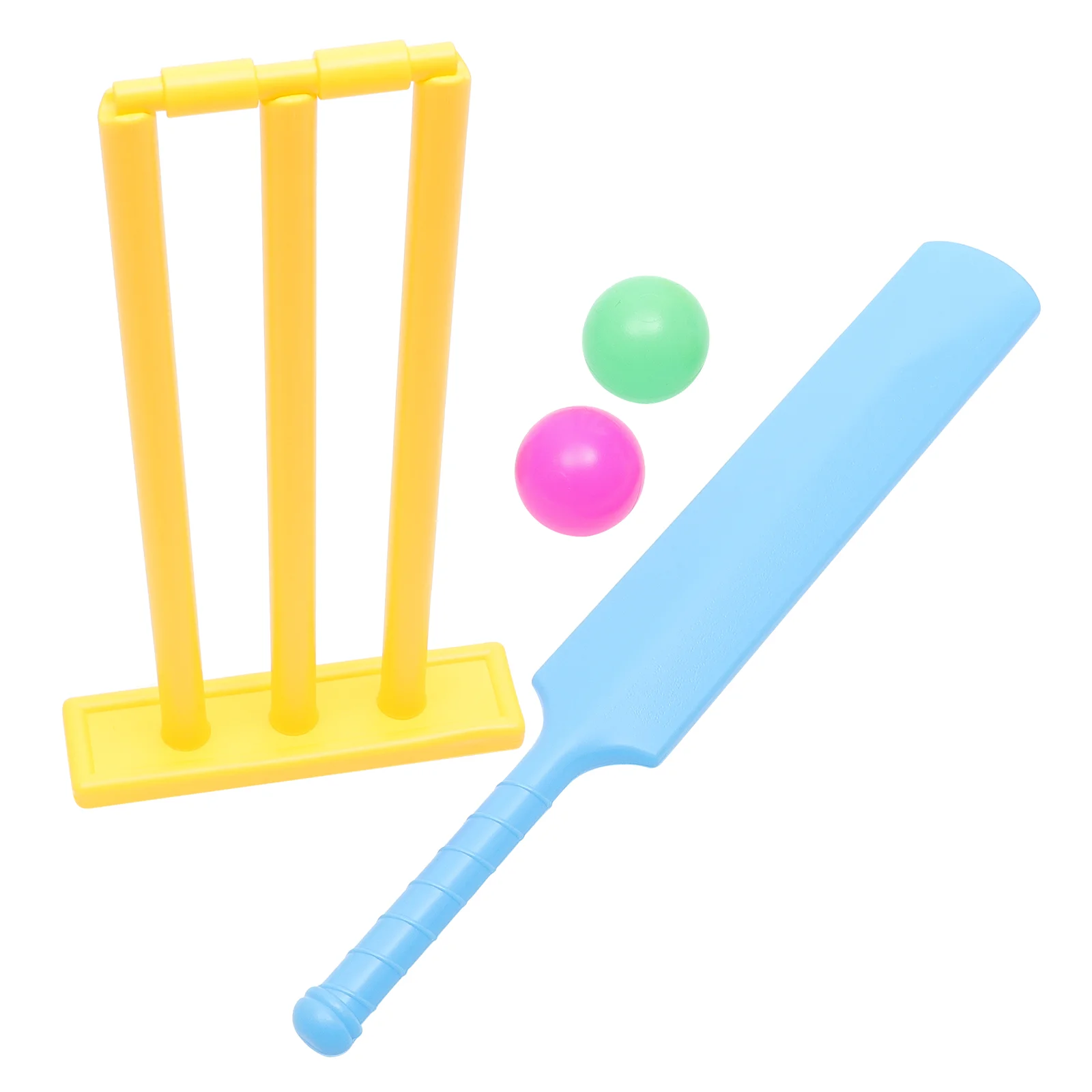 

4pcs Kids Cricket Set Outdoor Playing Cricket Bat Stump Parent Child Interactive Sports Game for Home Garden Backyard ( )