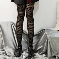summer rhomboid hollow out womens fishnet stockings thin sexy geometric pantyhose lolita hot fashion personality nylon tights