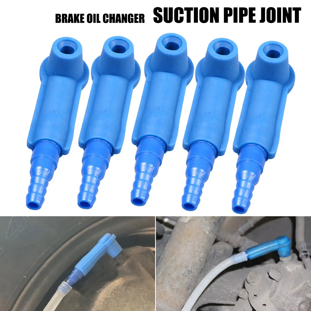 

5Pcs Auto Car Brake Fluid Replacement Tool Pump Oil Bleeder Change Air Kit Car Accessories High-quality Tubing Joints