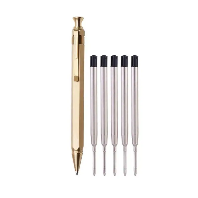 

Латунная шариковая ручка черная