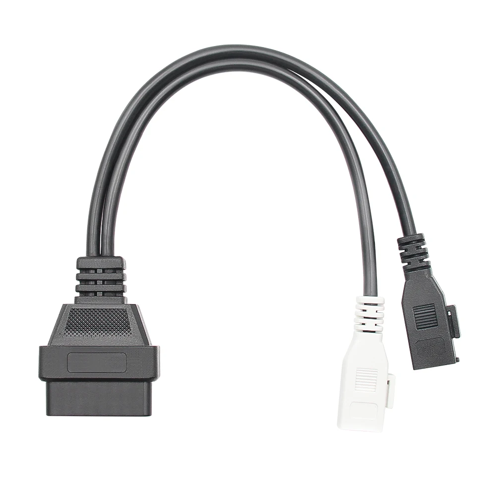 Фото Подходит для Audi: диагностический кабель OBD2 с 2x2 PIN на 16 PIN, адаптер-разъем VAG 2P+2P на OBD 2 (гнездо), VAG KKL. №4