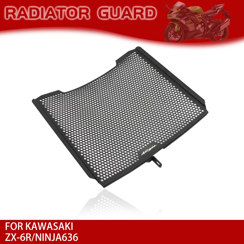 

Motorcycle Accessories Radiator Guard Grille Protector Shield Aluminum For Kawasaki ZX-6R ZX6R Ninja636 Ninja 636 2013-2022