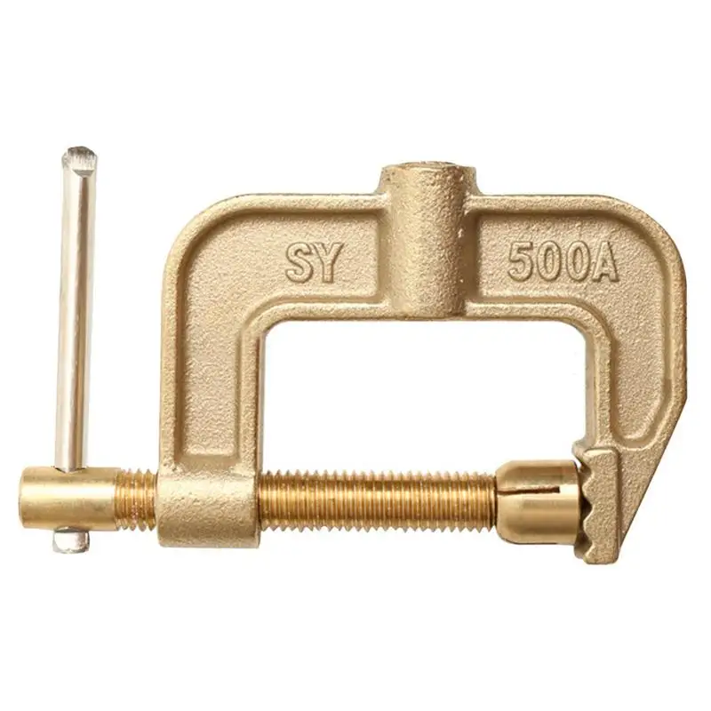 

Welding Clip Clamp Ground Clamps Earth Clamp Replacement 500A Metal Welding Rods Lever Clamp With T-Handle Solder Weld Tools For