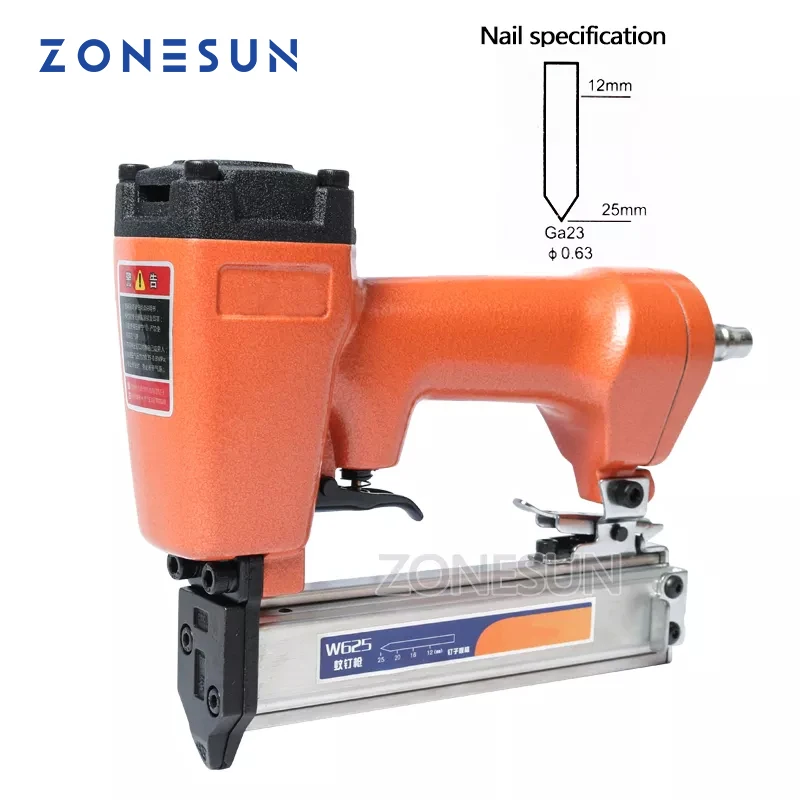 Пневматический степлер ZONESUN W625, для обработки мебели, столярных работ
