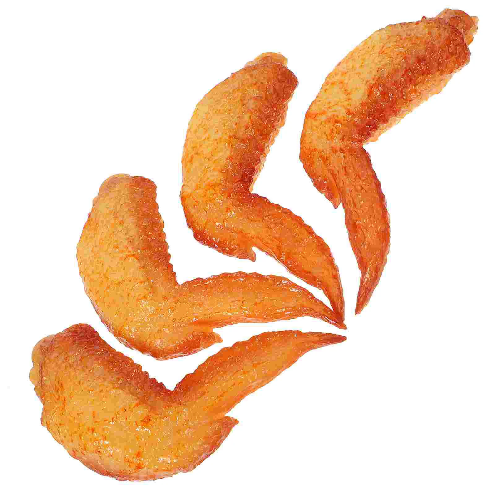 

Искусственные куриные крылья, модель для ресторана, дисплей на окно, искусственные куриные крылья, модель еды, 4 шт.