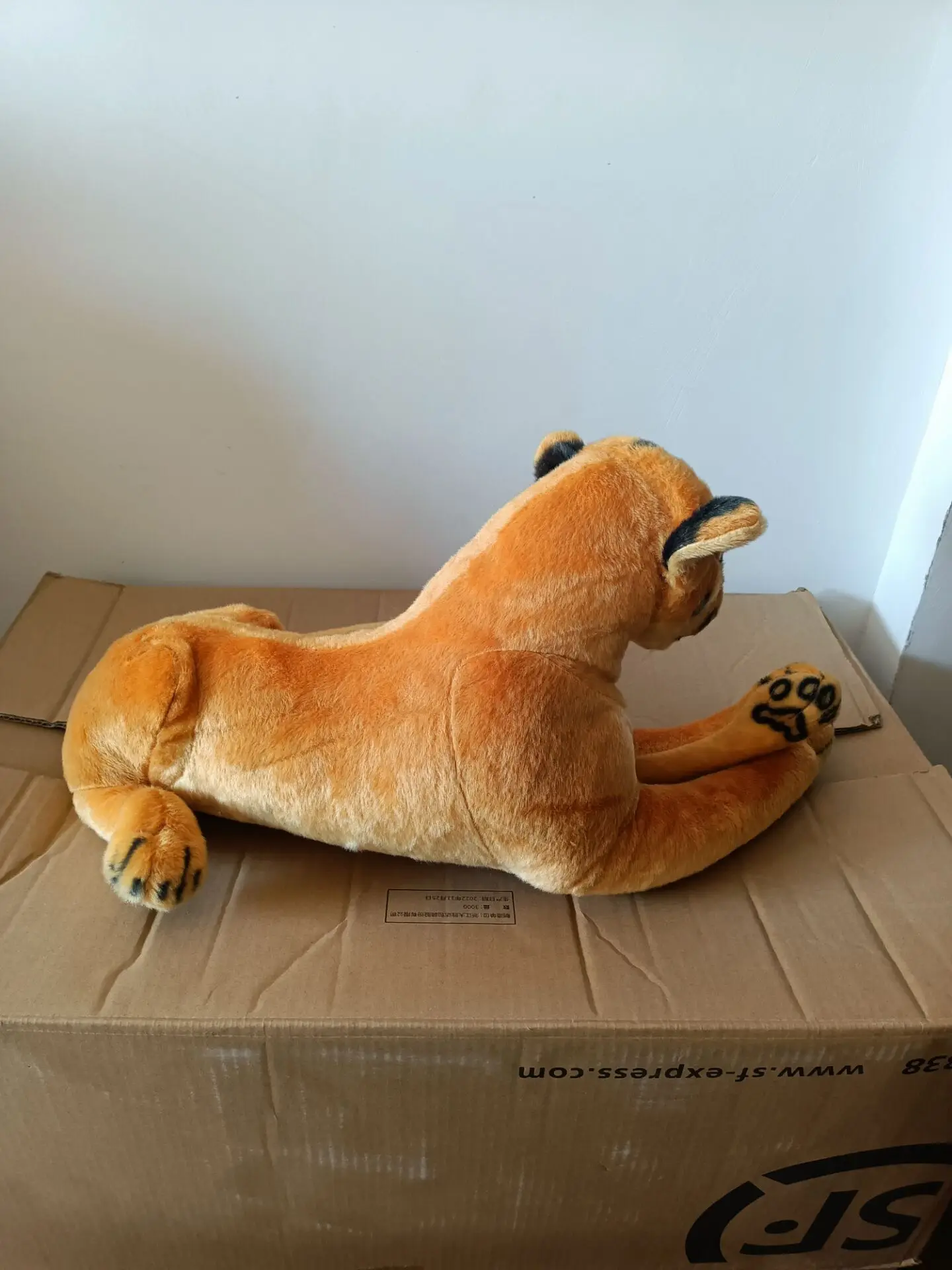 Реалистичная игрушка 60 см Лежащая Женская плюшевая игрушка в виде льва ...