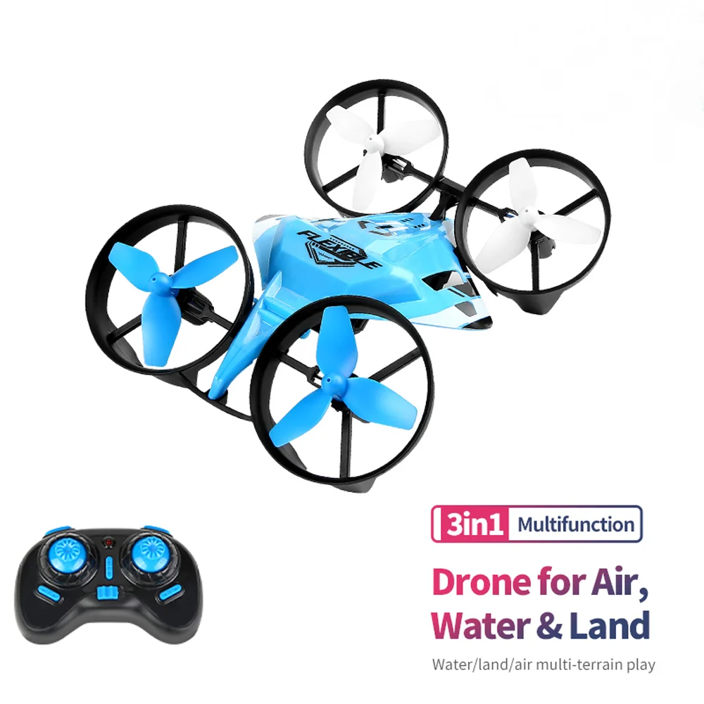 

JJRC H113 RC Drone 3 in 1 Waterproof RC Aircraft w/ Flying Air/Boat/Land Driving Altitude Hold Headless Mode RC Quadcopter Gift