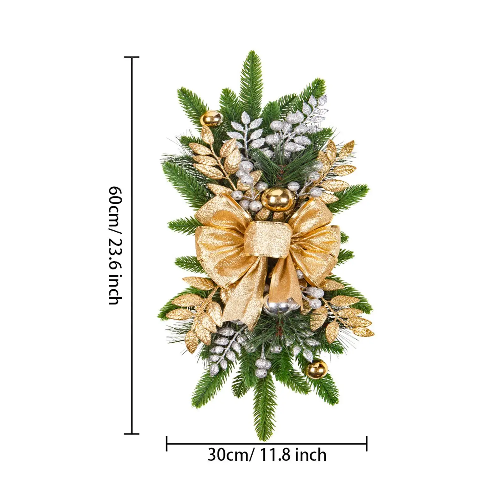 Рождественский венок рождественский для лестничных дверей уличный в помещении