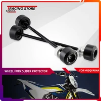 for husqvarna 701 supermoto enduro 2016 2022 front rear wheel fork slider protector motorcycle accessories crash axle protection