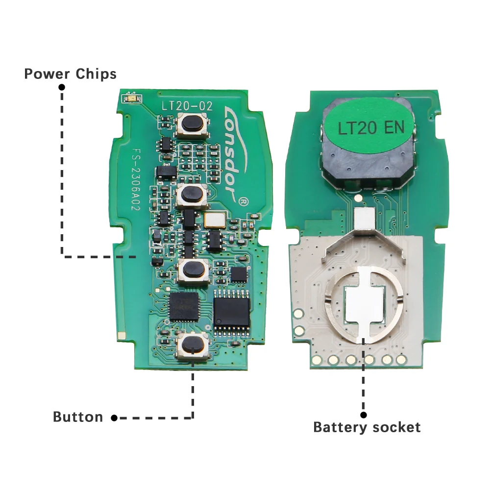Lonsdor K518 LT20-02 4D PCB Универсальная дистанционная плата с корпусом для Subaru STI WRX Legacy Outback