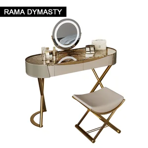 Light Luxury Rock Slate Dressing Table Bedroom Storage Modern Minimalist Small House Designer High-End Creative Makeup Table