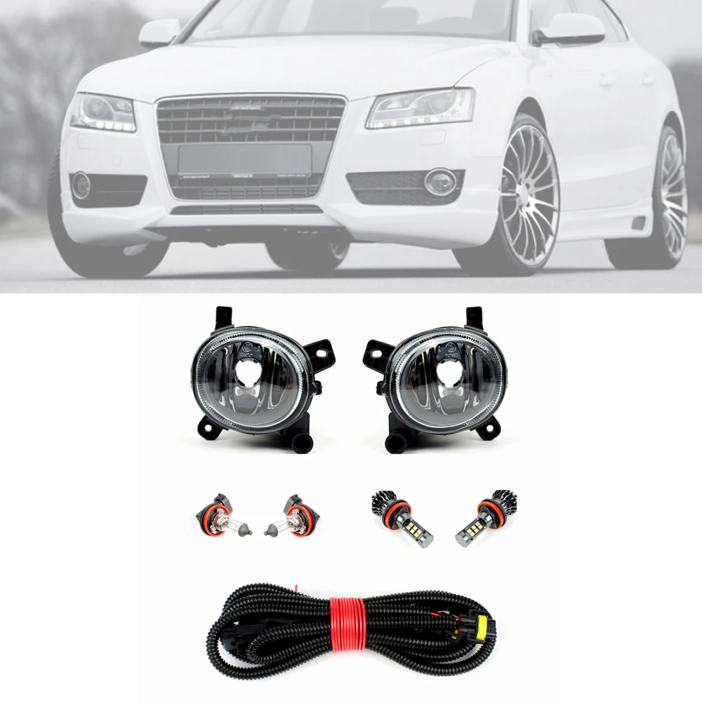 

Car-styling Front Fog Lamp Light With Bulbs 8T0941699/8T0941700 Fit For Audi A5 Sportback 2009 2010 2011 Driving Light