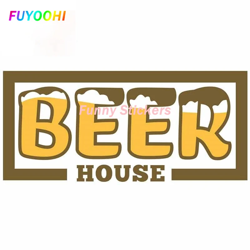

Игровые наклейки FUYOOHI, креативные автомобильные наклейки с изображением пивного дома, Высококачественные наклейки для ноутбука, бампера, ветрового стекла, багажника, автомобильные аксессуары, виниловые наклейки