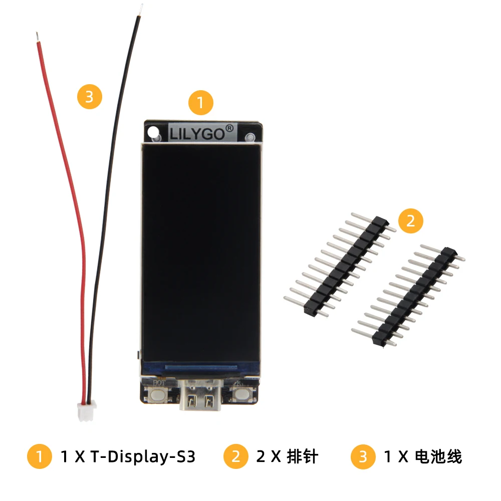Фото LILYGO T-Display-S3 1,9-дюймовая макетная плата ЖК-дисплея с беспроводным модулем Wi-Fi и Bluetooth 5.0 №2