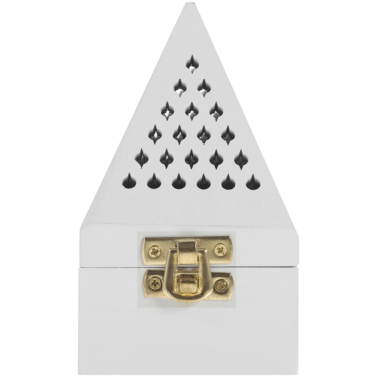 

Charcoal Burner Pyramid Aromatherapy Box Home Holder Censer Decors Chinese Style Holders White Creative
