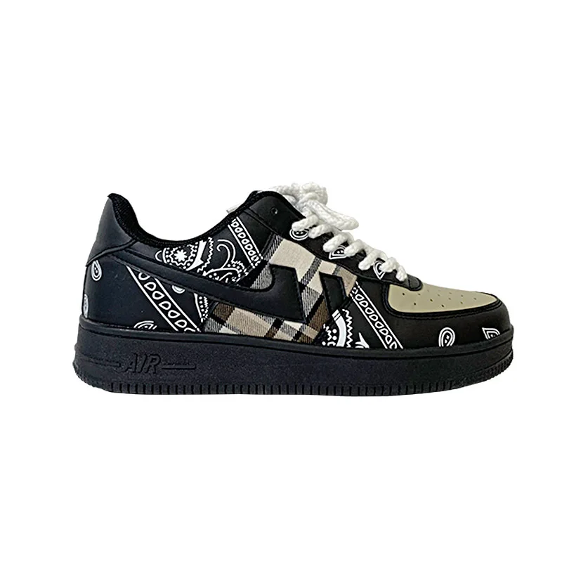 

2022 New Cashew Flower Street Dance Men Women Sneakers Thick-Soled Couple Shoes Women's Fashion All-Match Running Casual Shoes