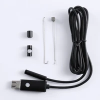 2 in 1 5 57 08 0mm 2510m 2million android pc 6led hd endoscope borescope inspection usb waterproof ip67 wire camera black