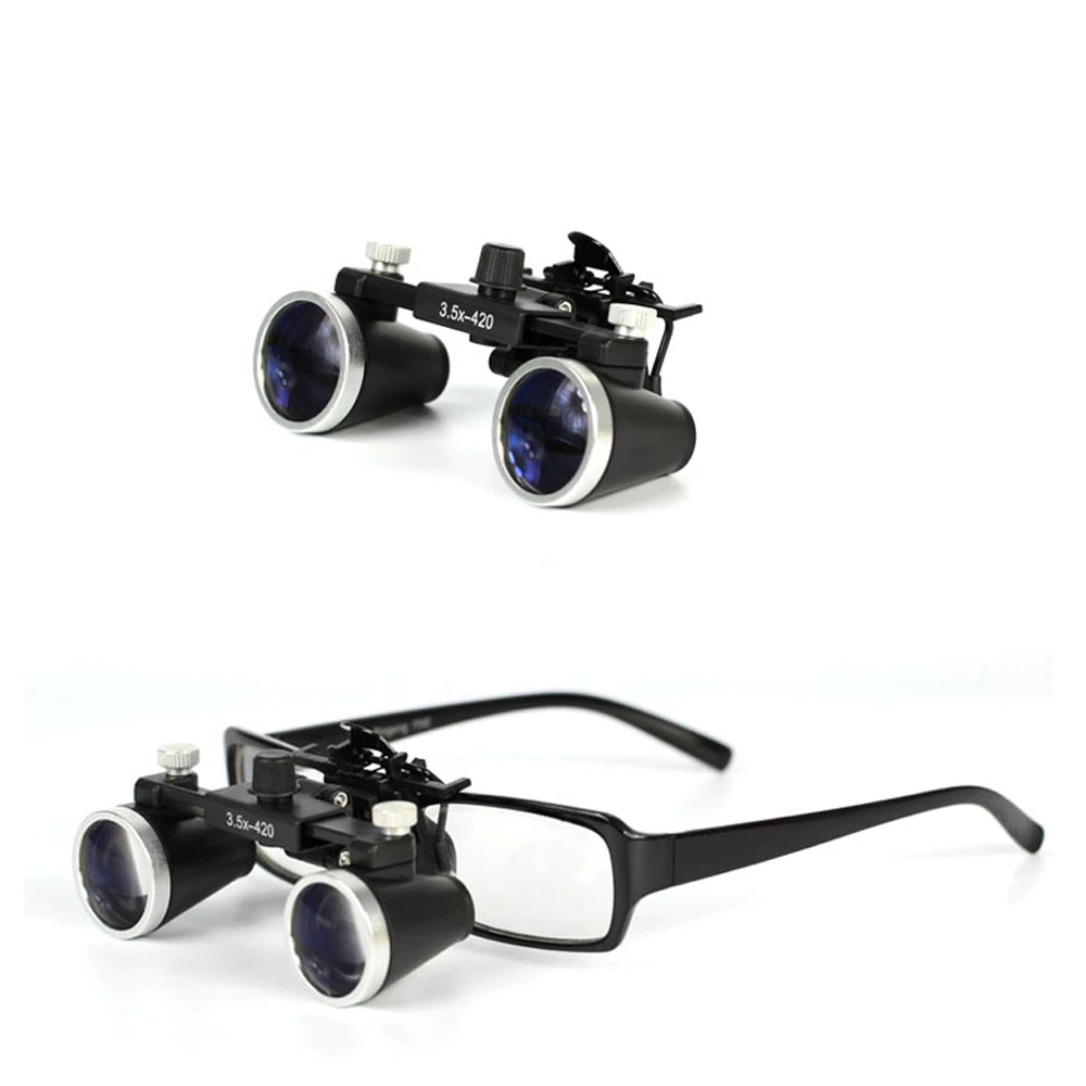 Lupy stomatologiczne 2.5X 3.5X powiększenie lornetki lupa medyczna stomatologii chirurgicznej szklana soczewka optyczna dentysta 2 Lupy stomatologiczne 2.5X 3.5X powiększenie lornetki lupa medyczna stomatologii chirurgicznej szklana soczewka optyczna dentysta 2