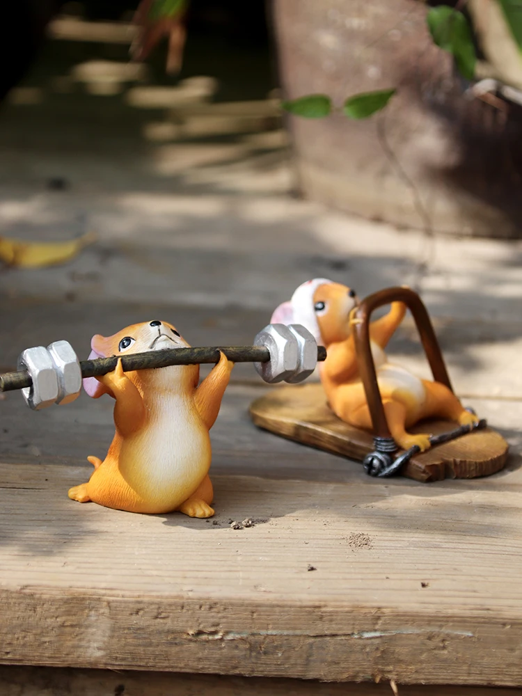 

Cute Little Mouse Resin Small Ornaments Kawaii Miniature Figurines Micro Landscape Succulent Pot Landscaping Garden Home Decor