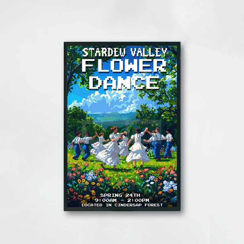 

Классический постер Stardew Valley на холсте