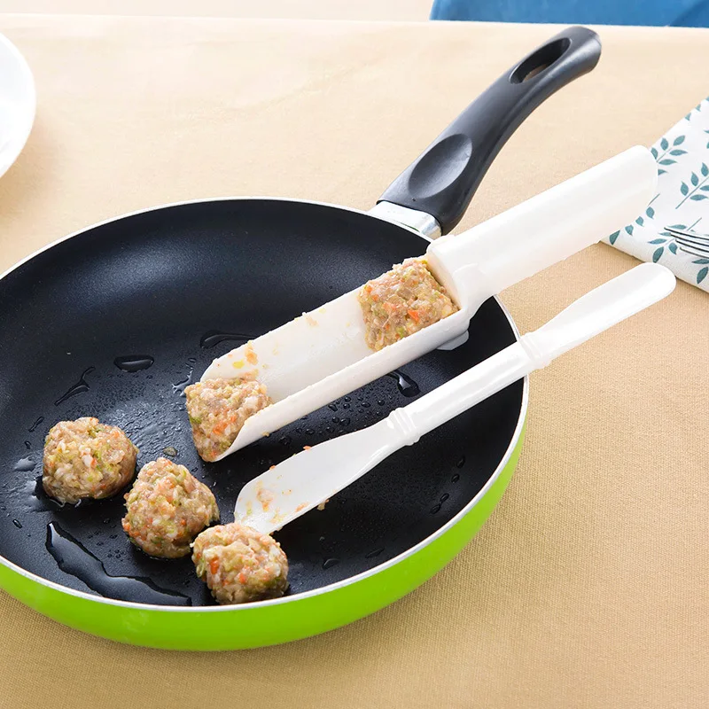 1 Set Kitchen Making Meatball Artifact Machine Fishball DIY Meatball Maker Plus Spoon Cooking Tool Household Kitchen Accessories images - 6