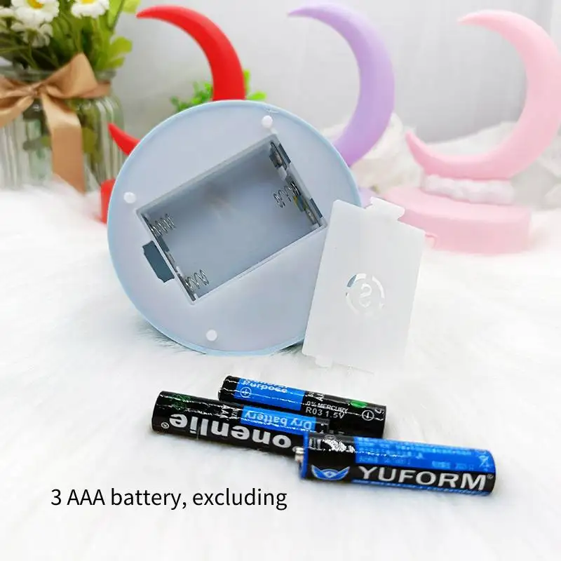

Crescent Moon Luminous Toy Fantastic Luminous Table Lamp Children's Night Light Light Plastic For Children Gift Moon Clouds Glow