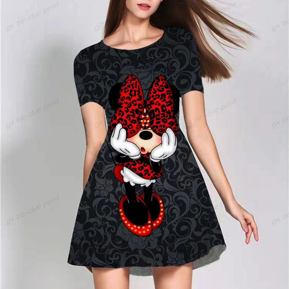 

Летнее платье с принтом Микки Мауса для родителей и детей