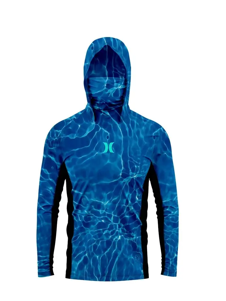 Мужская Толстовка С Защитой От Ультрафиолета Upf 50+ Дышащая Рубашка Боковыми