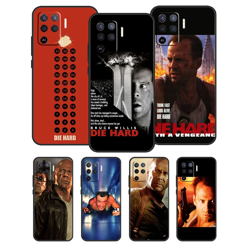 Жесткий плакат из фильма «Брюс Виллис» для OPPO A74 A54 A94 A15 A3S A5S A52 A72 A83 A91 A93 A5 A9 A31 A53S 2020 Coque