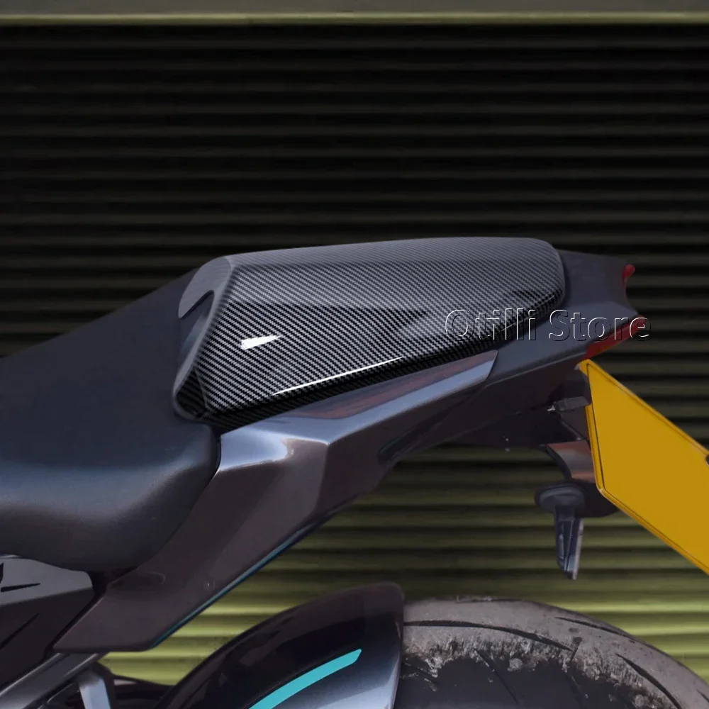 Фото Для мотоцикла YAMAHA MT-09 MT09 SP 2024 2025: черный карбоновый задний обтекатель сиденья пассажира (крышка/накладка) №2