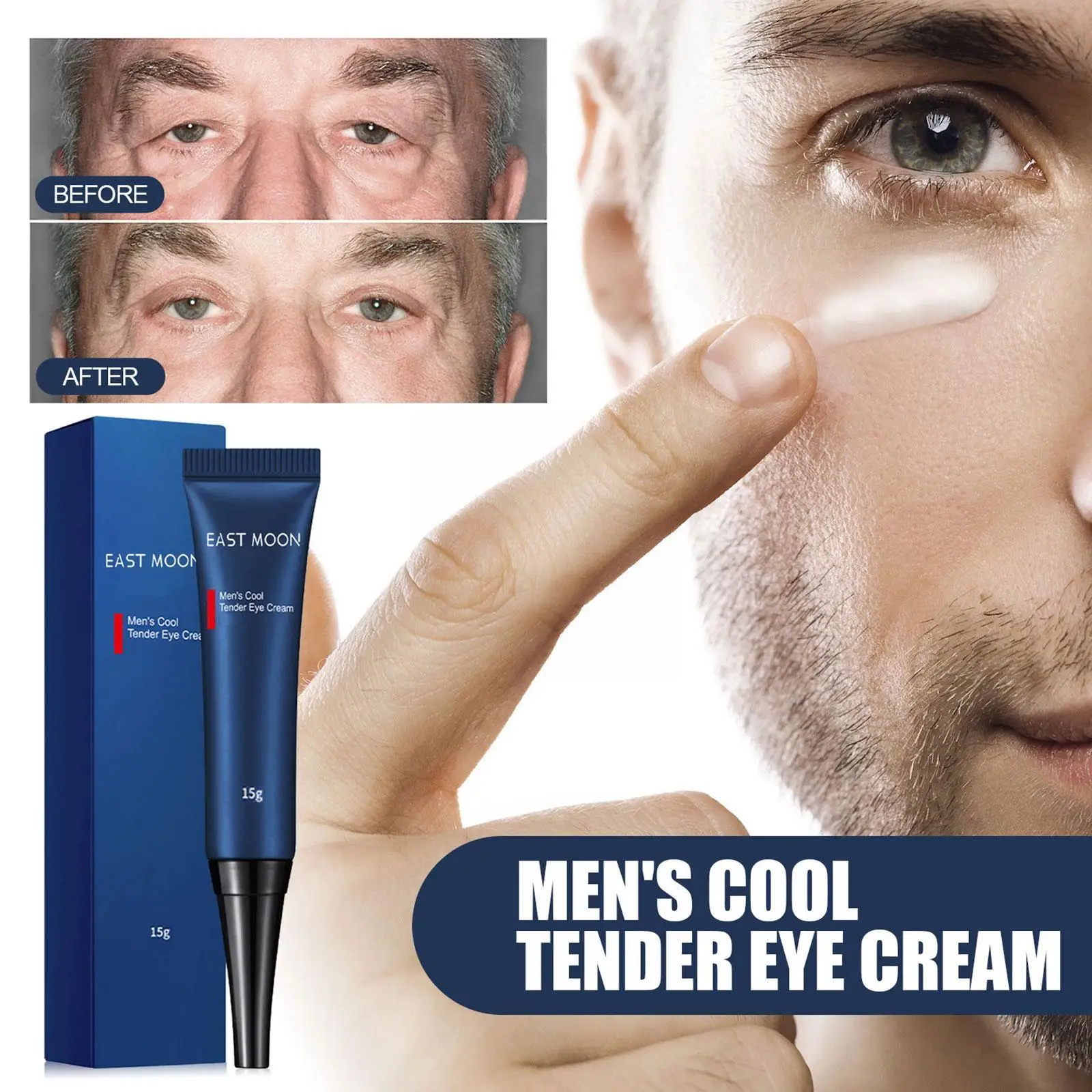 

Улучшает темные круги, восстанавливает кожу вокруг глаз мужчин, уход за лицом, нежный увлажняющий выцветает, с никотинамид C8M4
