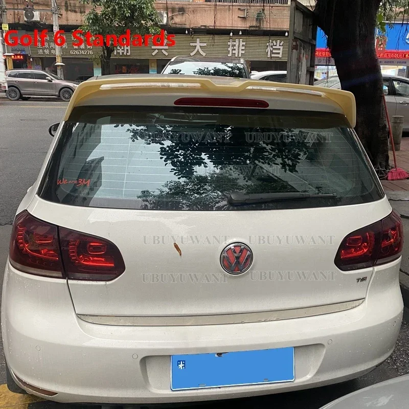 Фото Для Volkswagen VW Golf 6 MK6 TDI GTI 2010-2013: Задний спойлер (антикрыло) из ABS-пластика, комплект аксессуаров для кузова автомобиля №3