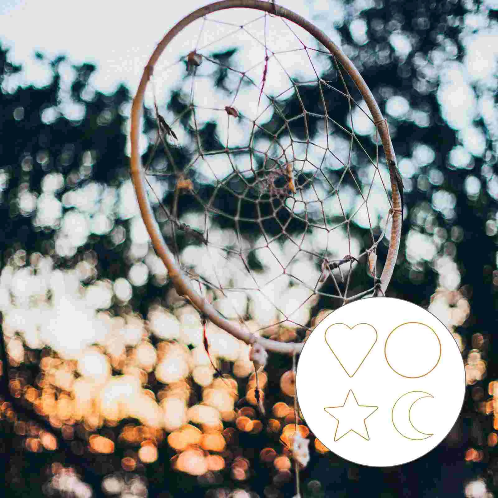 4 шт. обруч Ловец снов железное кольцо макраме аксессуары DIY кольца ремесло для The