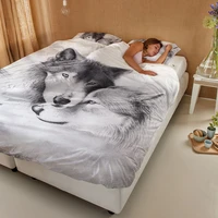 3d wolf duvet cover sets comforter bed lineds set bedding set 220x240 210x210 king queen twin double single euro size