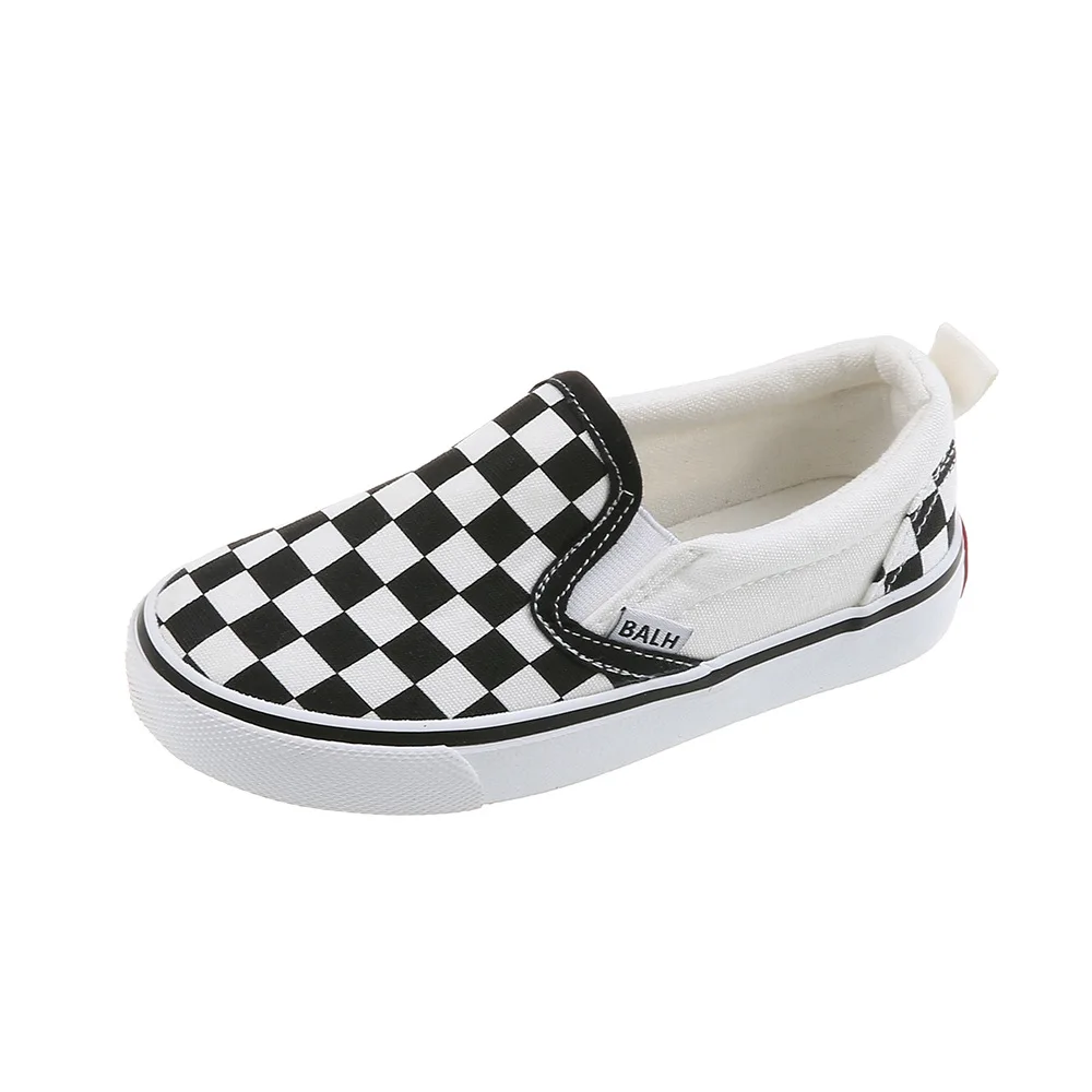

2023 Newest Unisex Slip-on Children Canvas Shoes Summer Winter Plus Velvet for Boys and Girls Korean Baby Family Lovely Shoes